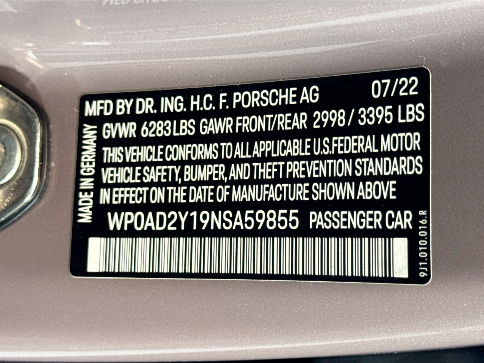 Certified 2022 Porsche Taycan GTS w/ Premium Package (P6U) image 26