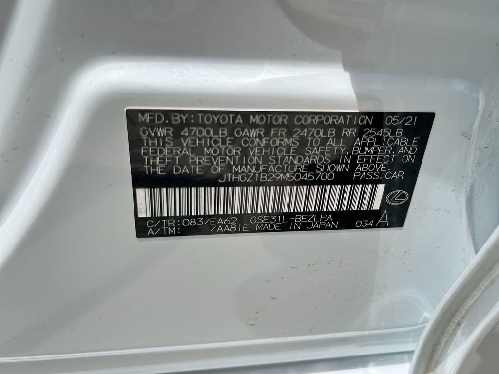 Certified 2021 Lexus IS 350 F Sport RWD image 23