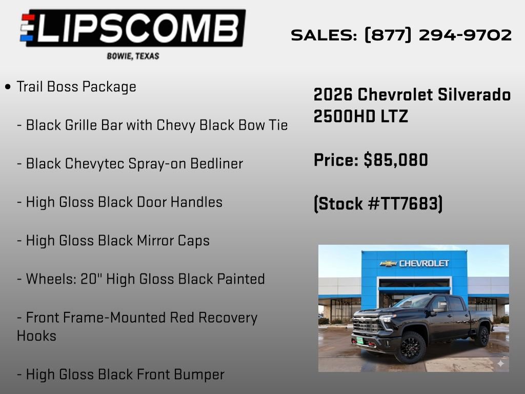 New 2026 Chevrolet Silverado 2500 LTZ w/ Trail Boss Package image 17