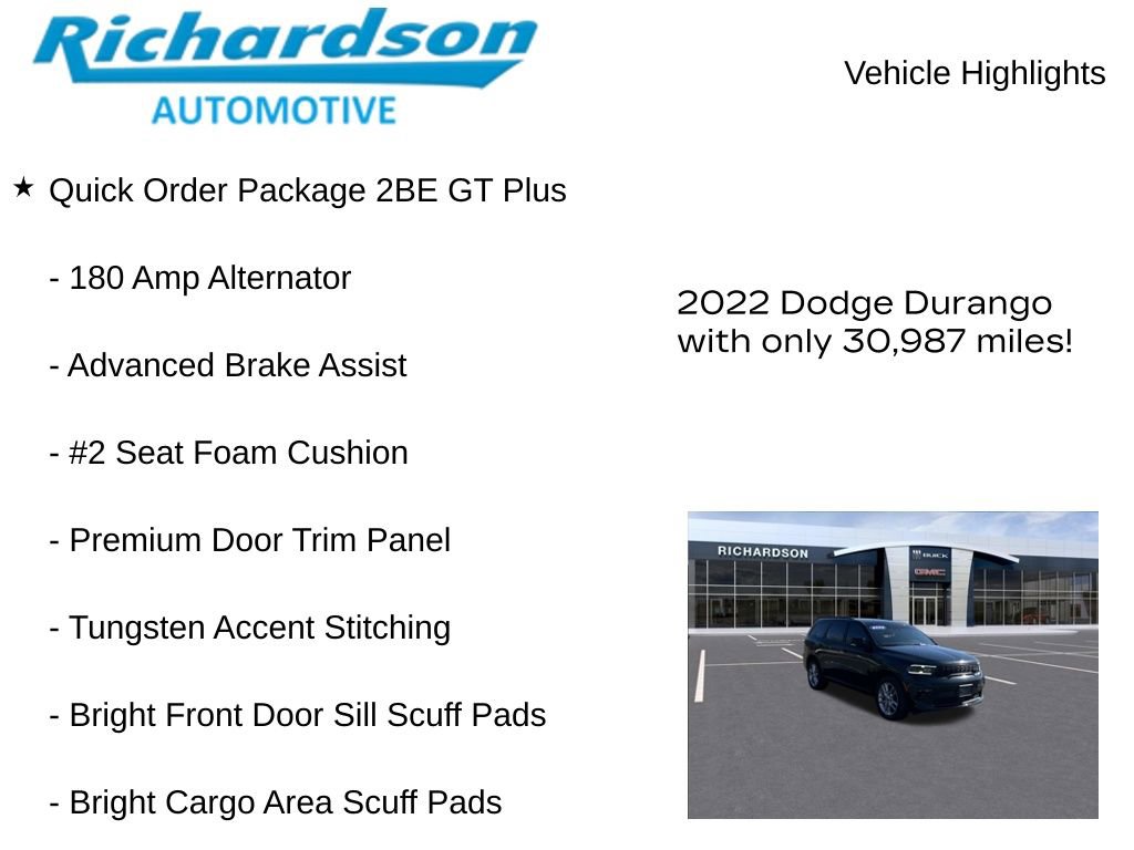Used 2022 Dodge Durango GT AWD/4WD image 11
