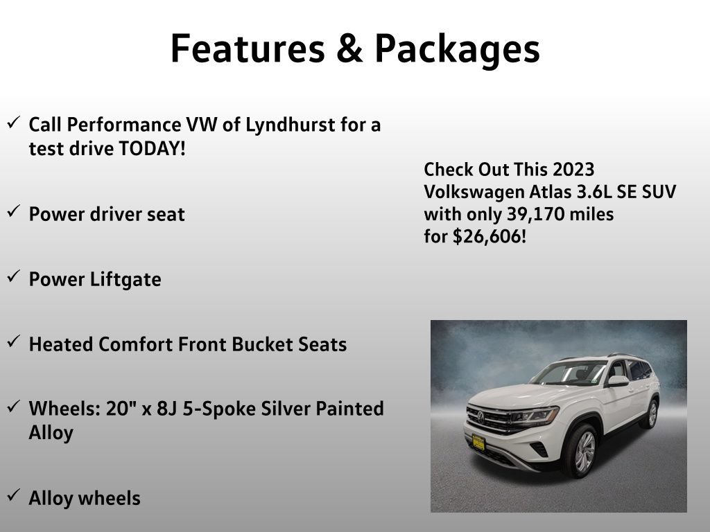Used 2023 Volkswagen Atlas SE AWD/4WD image 4