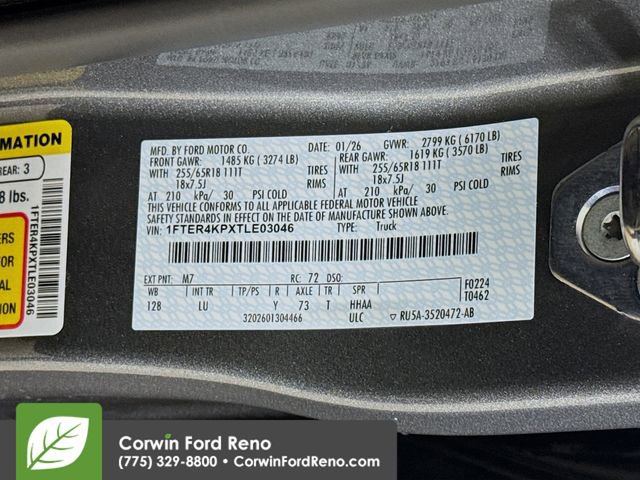 New 2026 Ford Ranger Lariat w/ FX4 Off-Road Package image 33