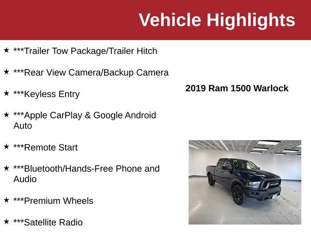 Used 2019 RAM 1500 Warlock w/ Electronics Group AWD/4WD image 10