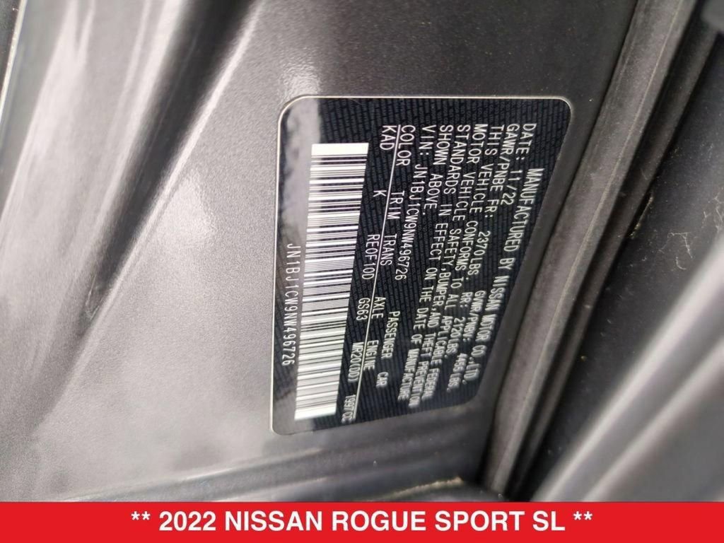 Certified 2022 Nissan Rogue Sport SL image 40
