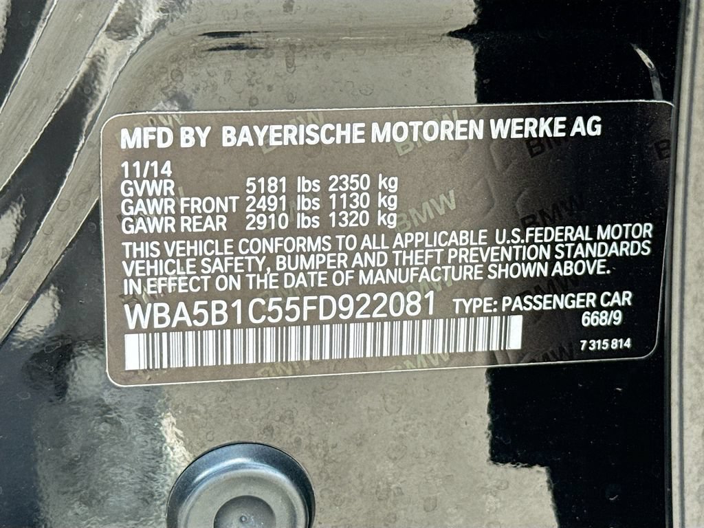 Used 2015 BMW 535i Sedan RWD image 37