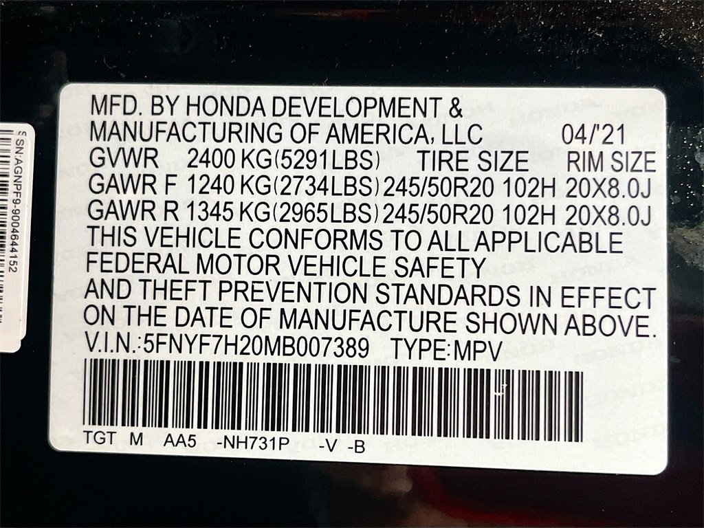 Used 2021 Honda Passport Sport image 30