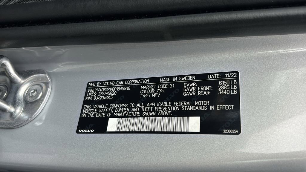 Certified 2023 Volvo XC90 B6 Core w/ Climate Package AWD/4WD image 36