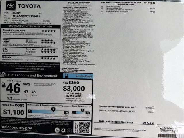 New 2026 Toyota Camry XSE image 21