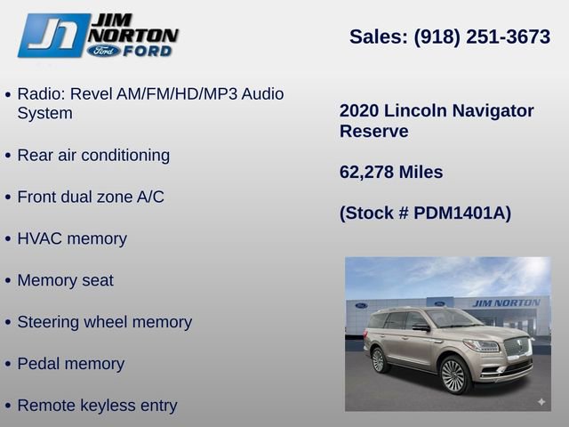 Used 2020 Lincoln Navigator Reserve w/ Luxury Package image 21