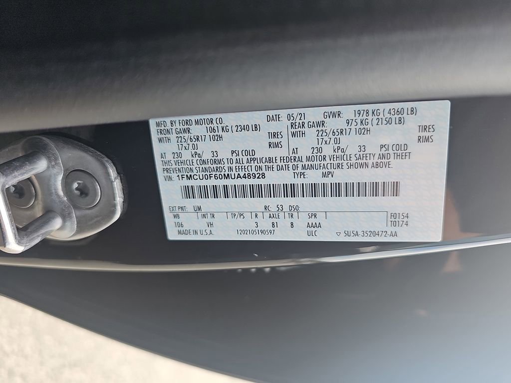 Used 2021 Ford Escape S FWD image 33