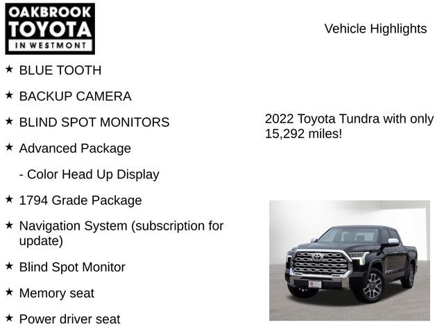 Used 2022 Toyota Tundra 1794 Edition image 7