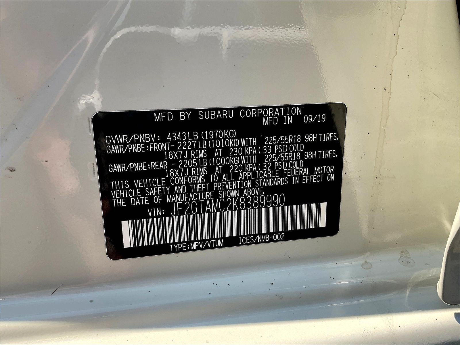 Used 2019 Subaru Crosstrek 2.0i Limited AWD/4WD image 18