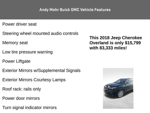 Used 2018 Jeep Cherokee Overland AWD/4WD image 8