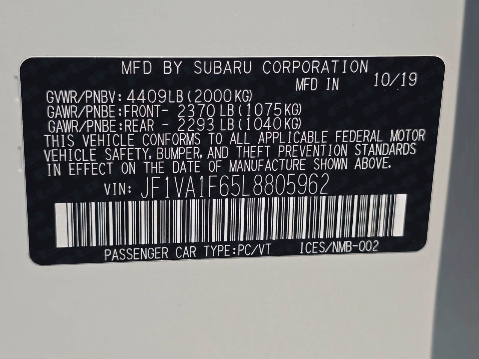 Used 2020 Subaru WRX Premium AWD/4WD image 30