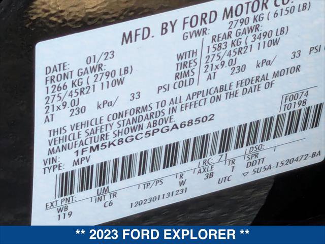 Certified 2023 Ford Explorer ST w/ Equipment Group 401A AWD/4WD image 26