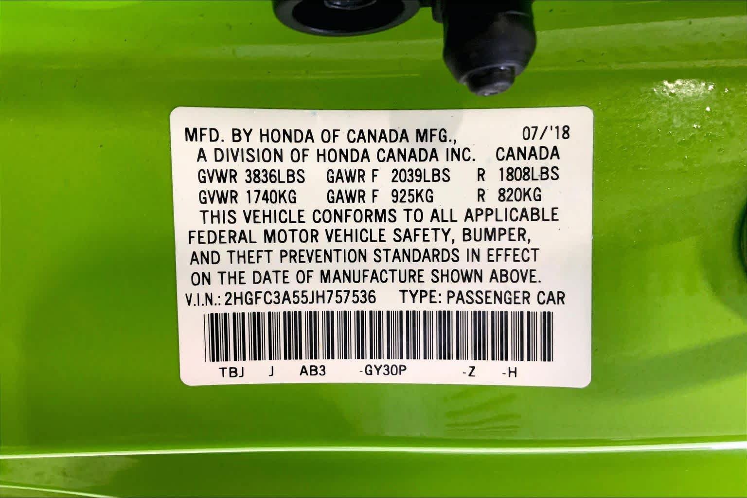 Used 2018 Honda Civic Si image 36