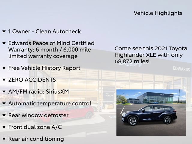 Used 2021 Toyota Highlander XLE AWD/4WD image 11