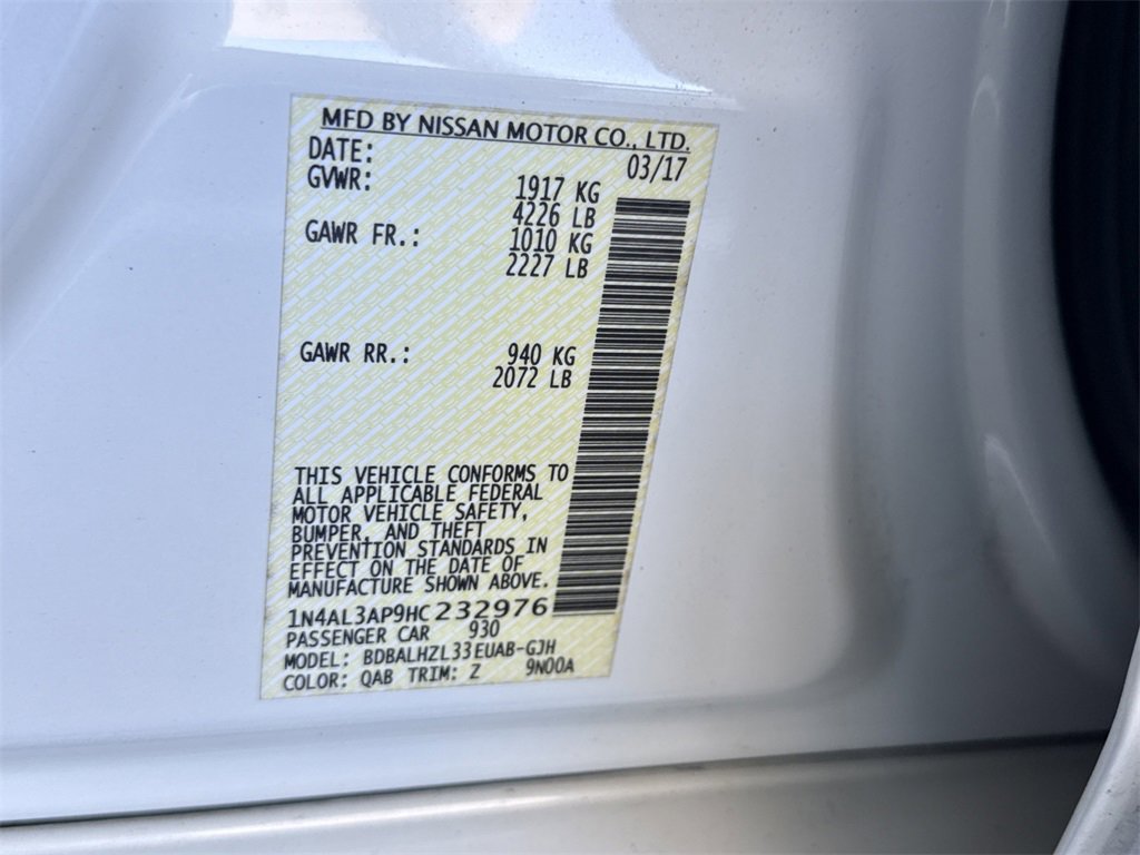 Used 2017 Nissan Altima 2.5 SR w/ Midnight Edition Package image 36