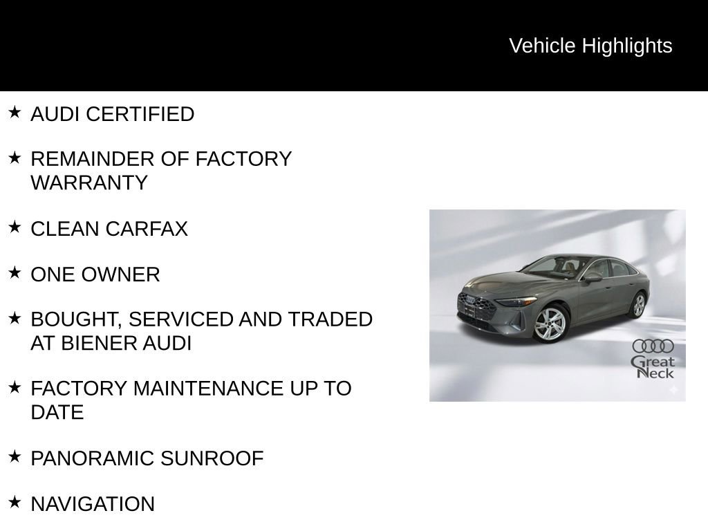 Used 2025 Audi A5 2.0T Premium w/ Convenience Package AWD/4WD image 10