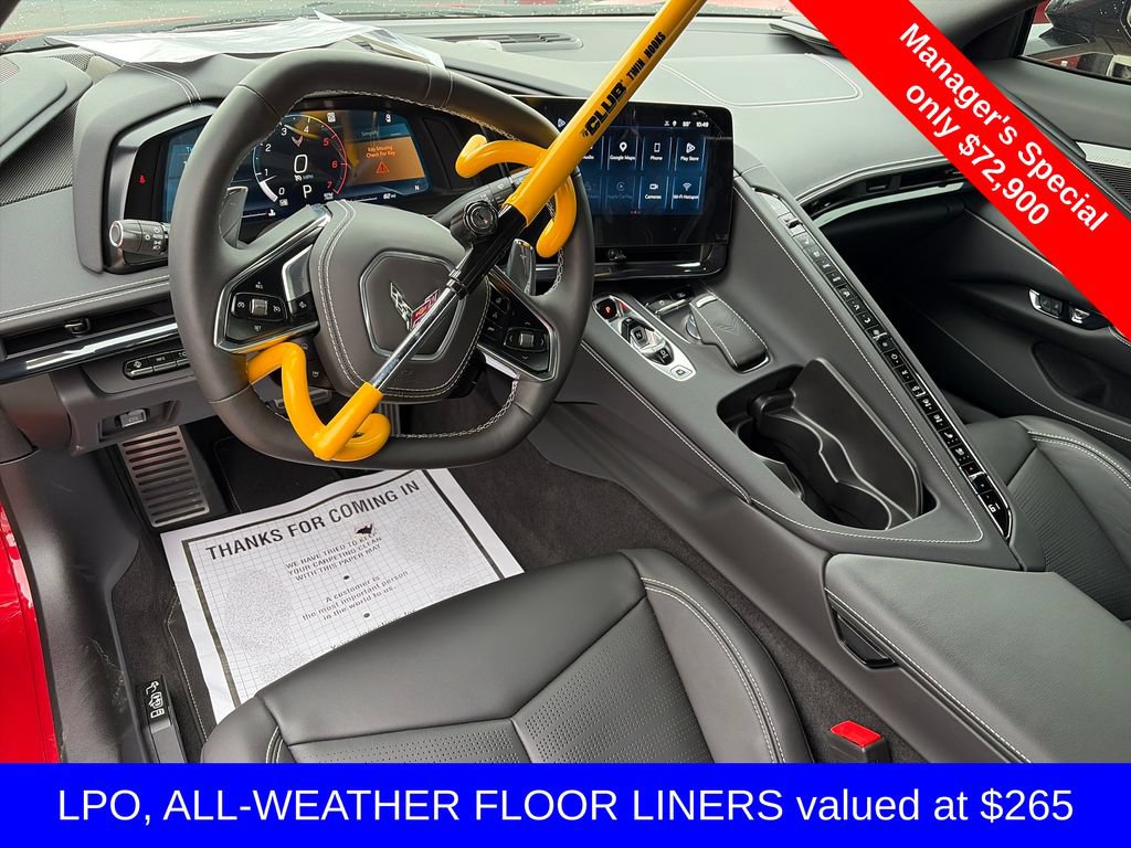 Used 2025 Chevrolet Corvette Stingray Preferred Cpe w/ Stealth Interior Trim Package RWD image 10