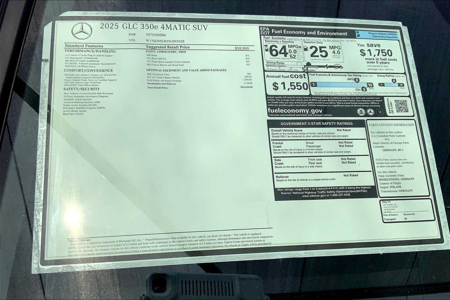 New 2025 Mercedes-Benz GLC 350e 4MATIC image 22