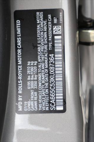Certified 2019 Rolls-Royce Wraith RWD image 30