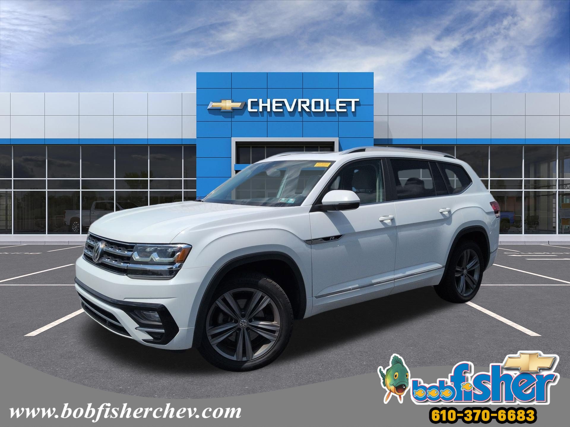 Used 2019 Volkswagen Atlas SEL R-Line AWD/4WD image 1