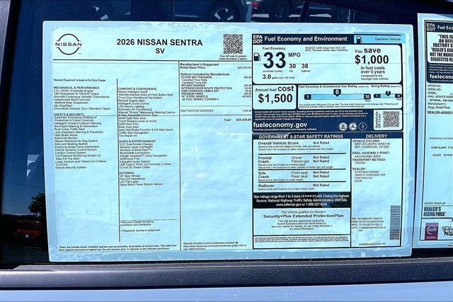 New 2026 Nissan Sentra SV image 13