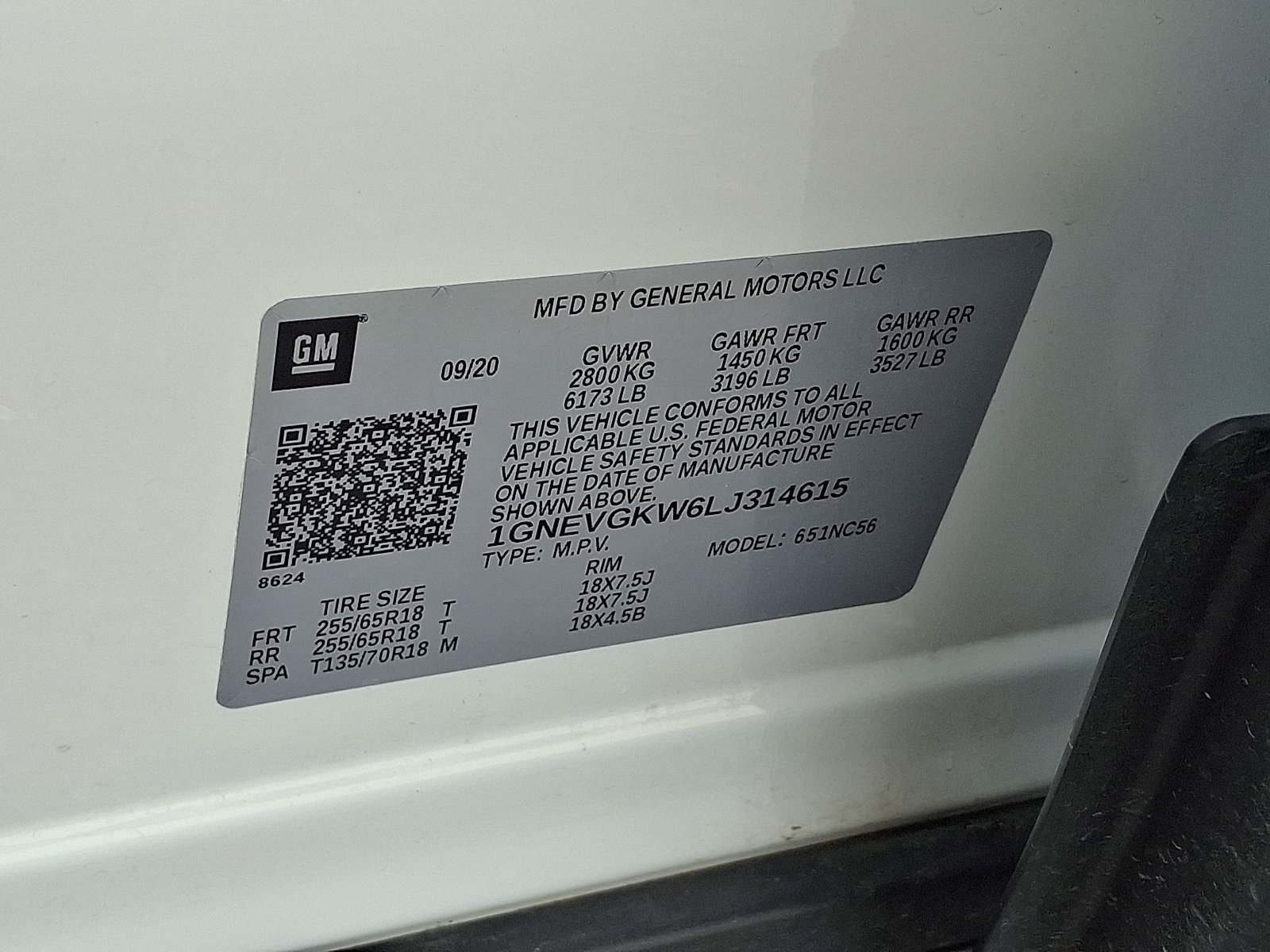 Used 2020 Chevrolet Traverse LT w/ LPO, Floor Liner Package AWD/4WD image 28