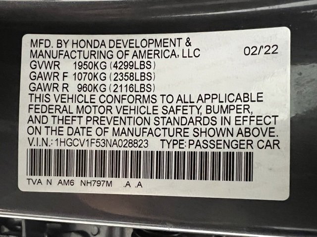 Used 2022 Honda Accord EX-L image 67