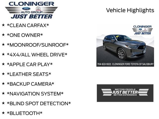 Used 2023 Acura MDX SH-AWD w/ Technology Package image 3