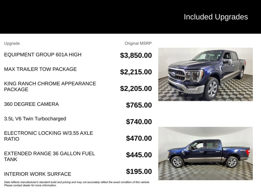 Used 2023 Ford F150 King Ranch w/ Equipment Group 601A High image 6