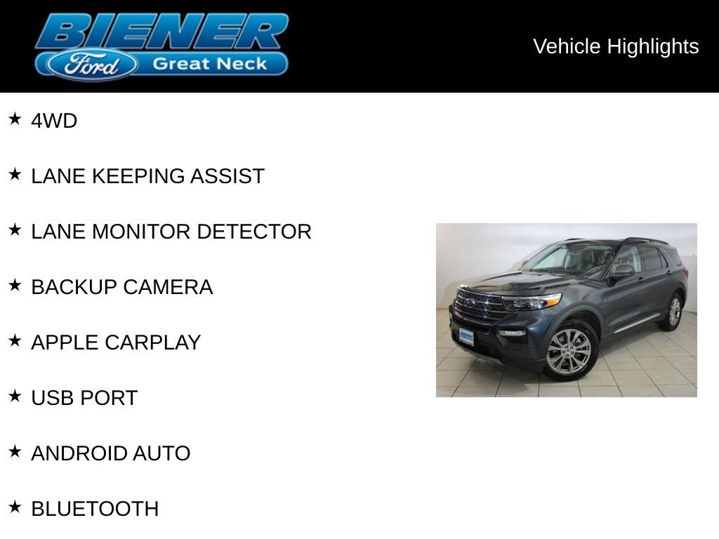 Certified 2022 Ford Explorer XLT w/ Equipment Group 202A image 9