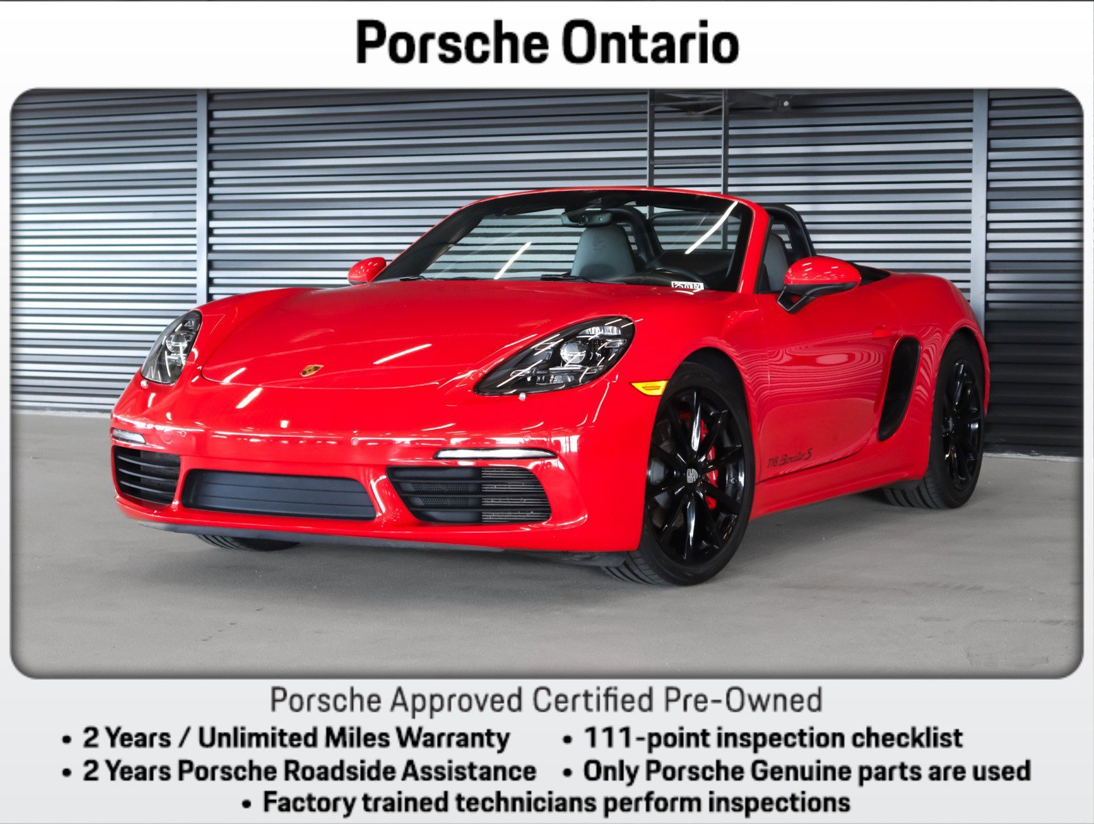 Certified 2022 Porsche 718 Boxster S image 1