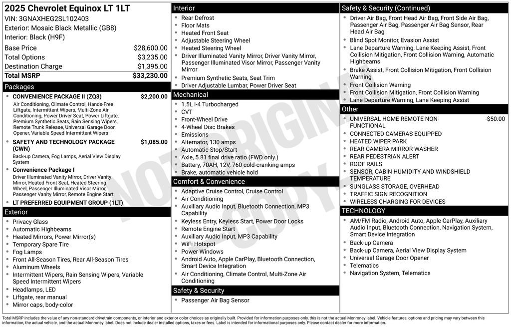 Used 2025 Chevrolet Equinox LT w/ Convenience Package II image 10