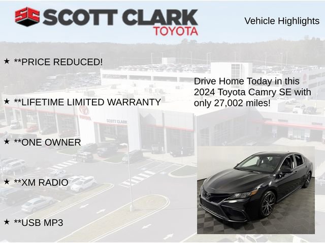 Used 2024 Toyota Camry SE w/ Convenience Package FWD image 13