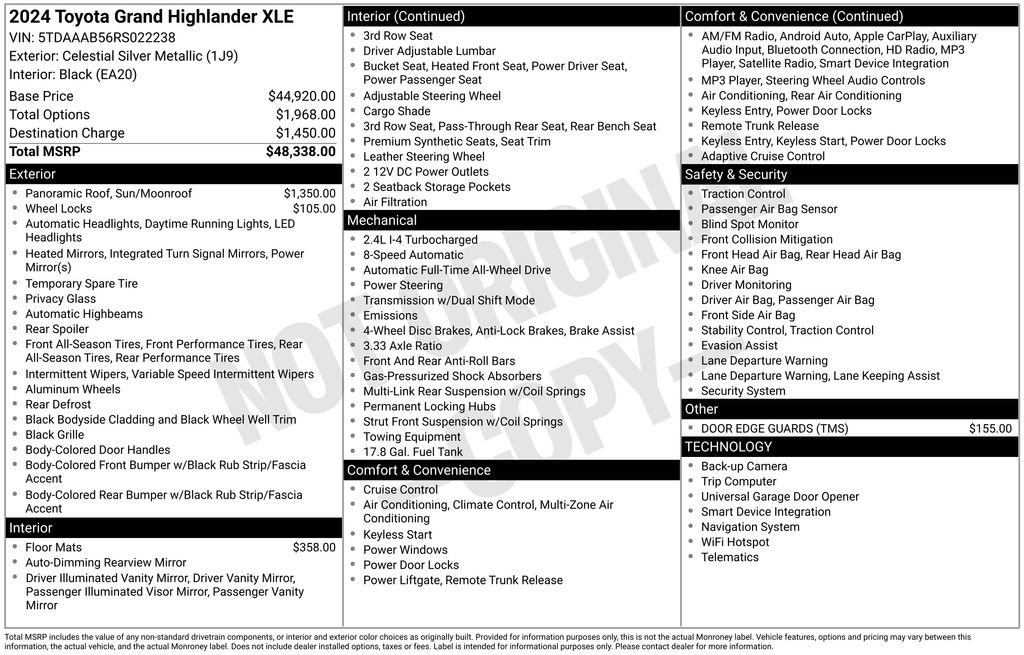 Used 2024 Toyota Grand Highlander XLE image 8