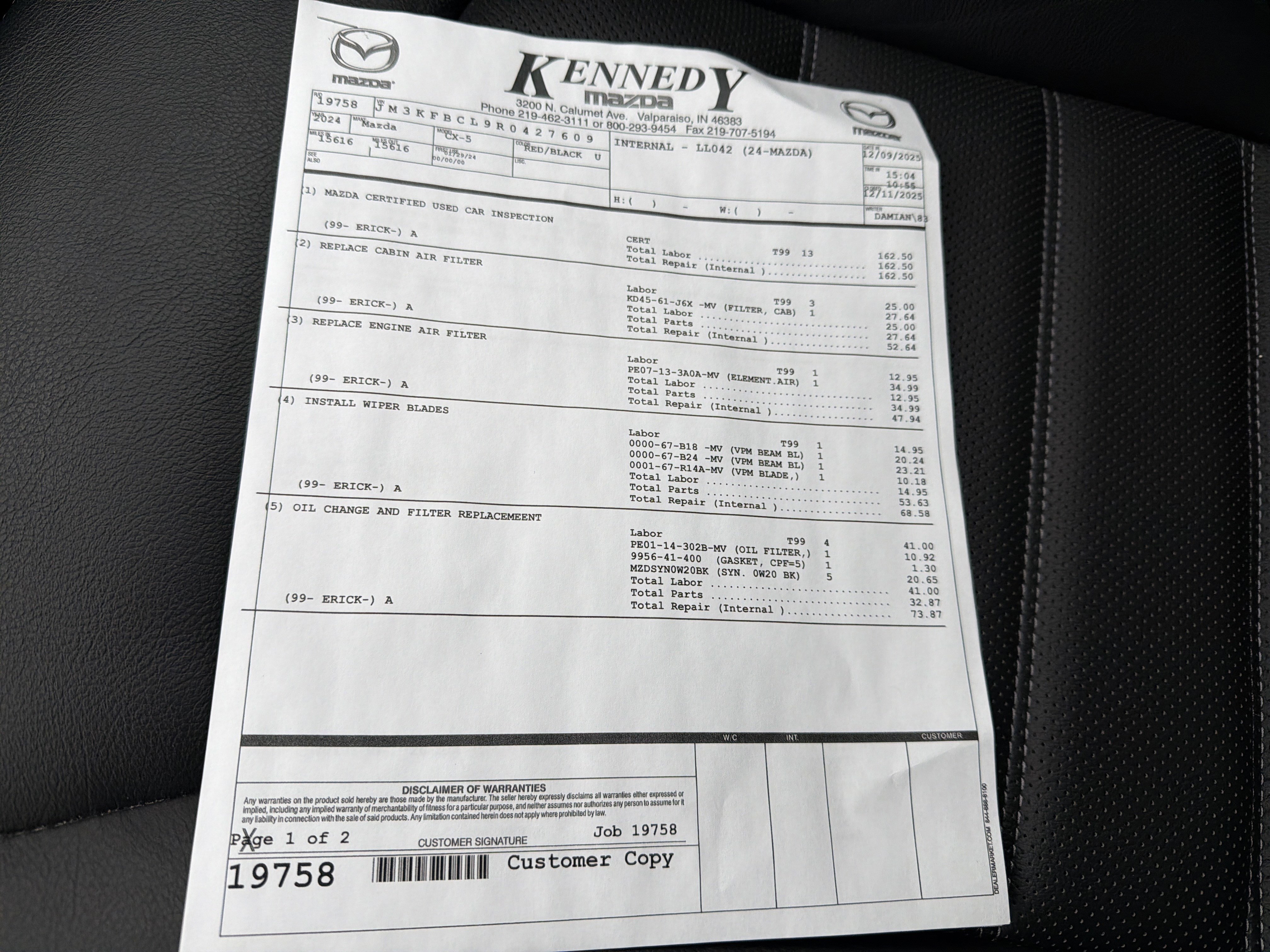 Certified 2024 MAZDA CX-5 AWD 2.5 S w/ Preferred Package image 17