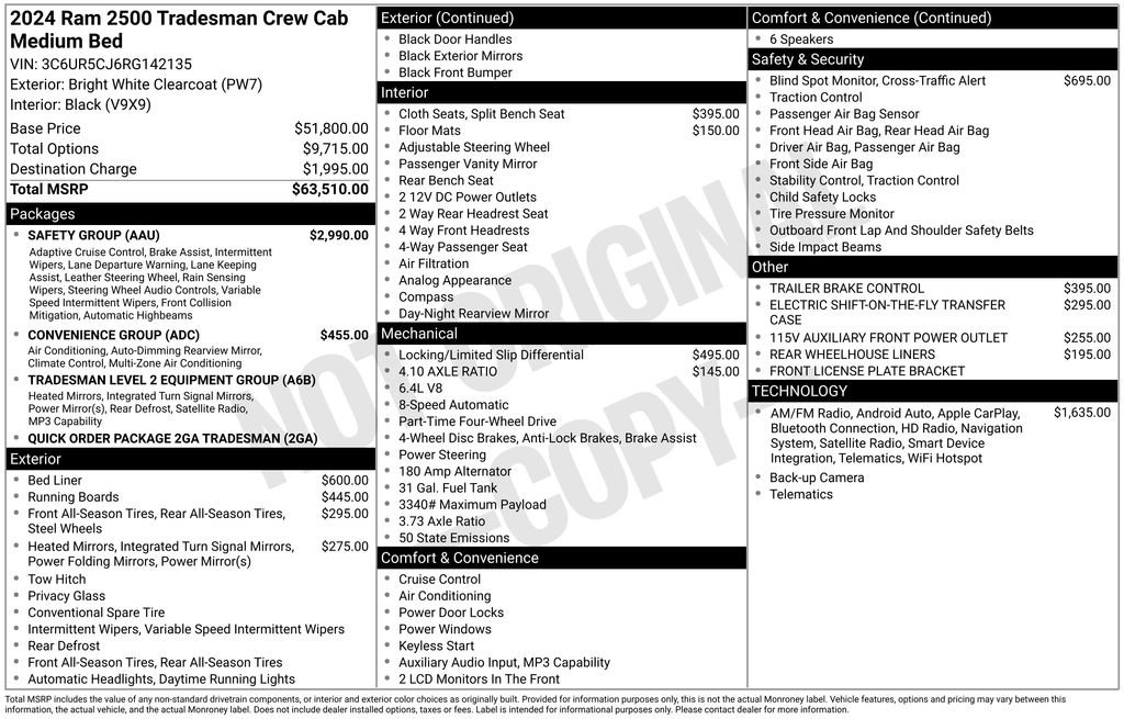 Used 2024 RAM 2500 Tradesman w/ Safety Group AWD/4WD image 25
