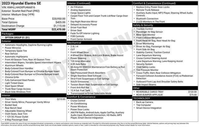 Used 2023 Hyundai Elantra SE image 5