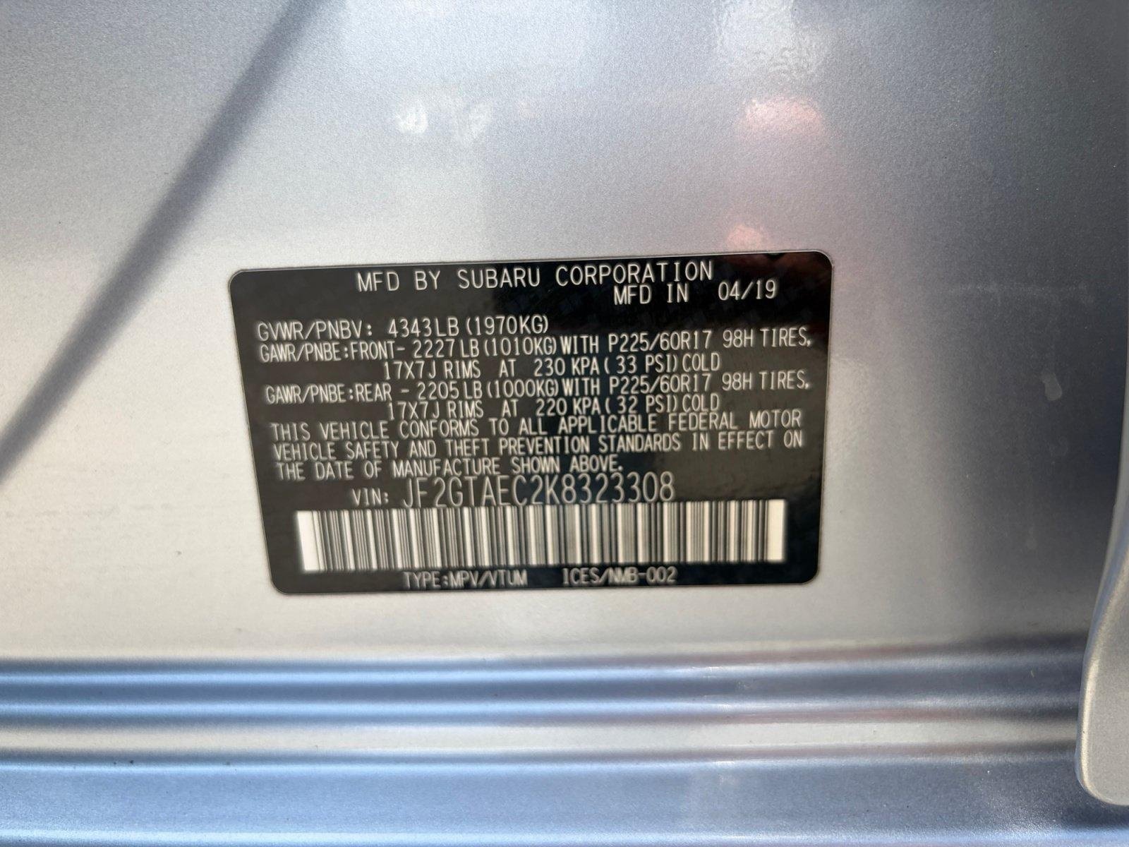 Used 2019 Subaru Crosstrek 2.0i Premium AWD/4WD image 24
