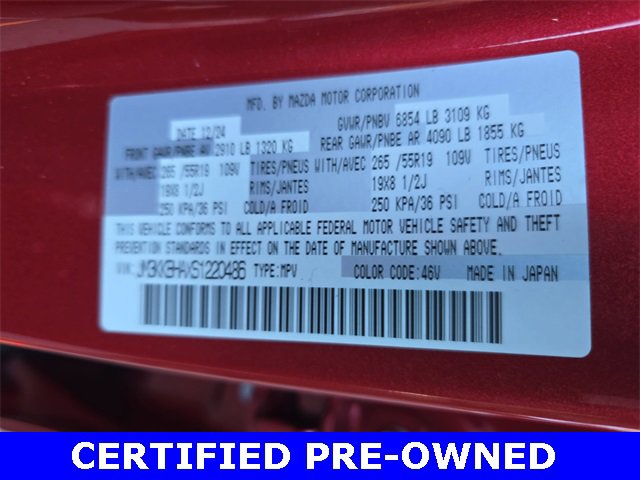 Certified 2025 MAZDA CX-90 Plug-In Hybrid w/ Preferred image 38