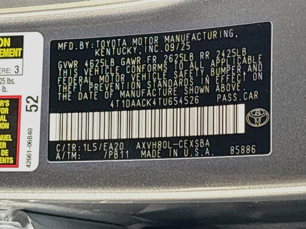Used 2026 Toyota Camry SE w/ Convenience Package FWD image 35