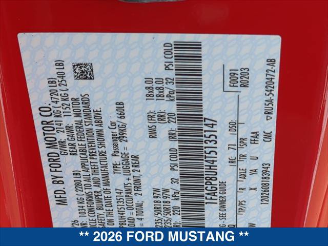 New 2026 Ford Mustang Premium RWD image 19