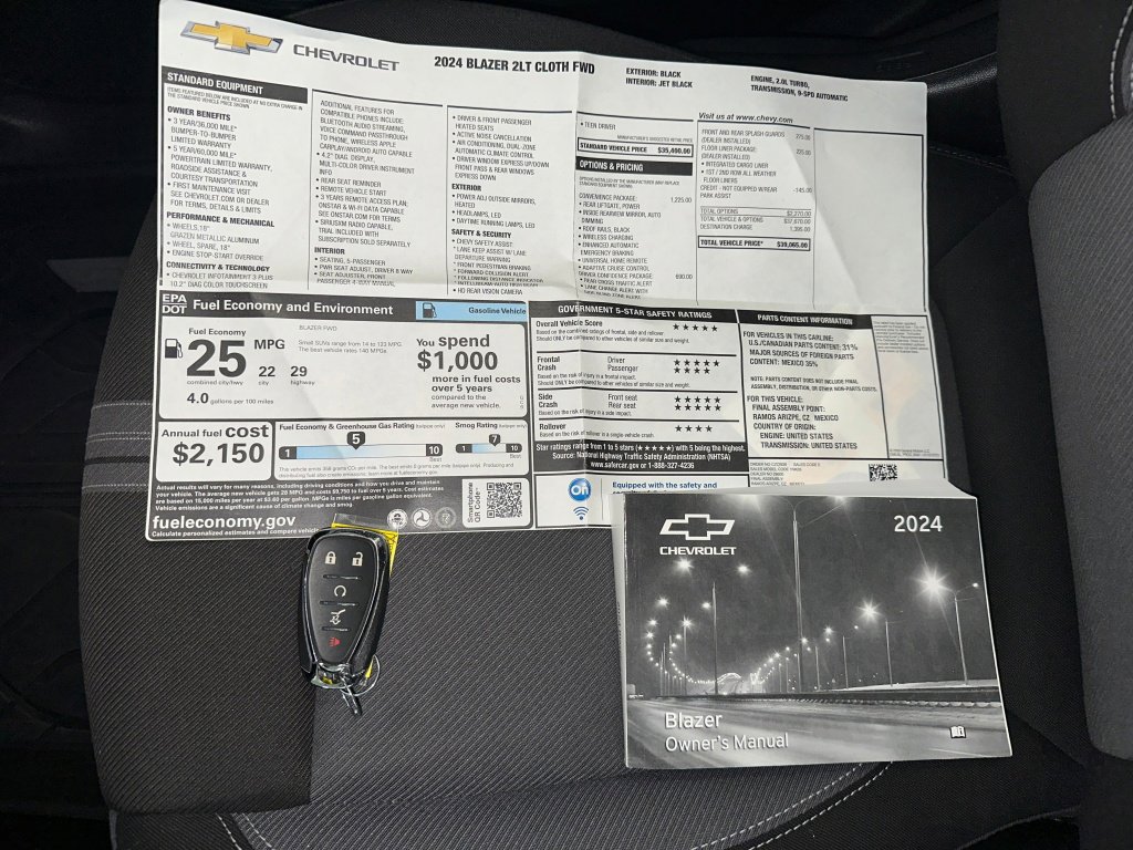 Certified 2024 Chevrolet Blazer LT w/ Convenience Package image 17