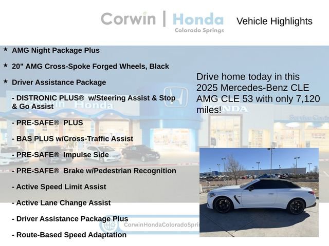 Used 2025 Mercedes-Benz CLE 53 AMG 4MATIC Cabriolet image 6
