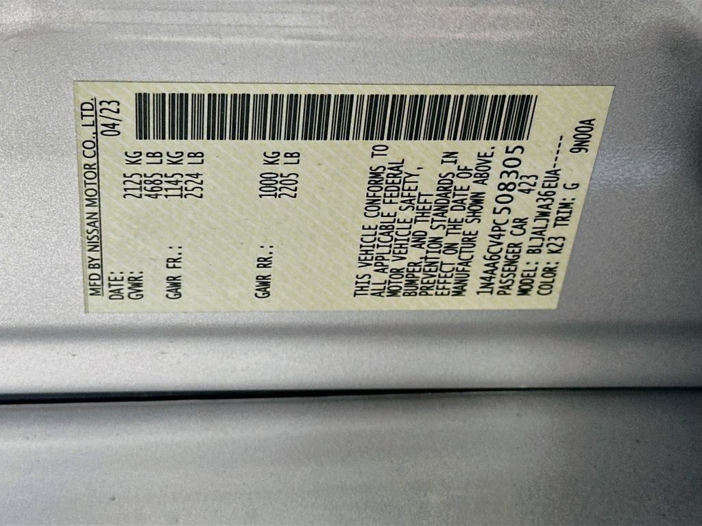 Used 2023 Nissan Maxima SV w/ Floor Mat Group FWD image 35
