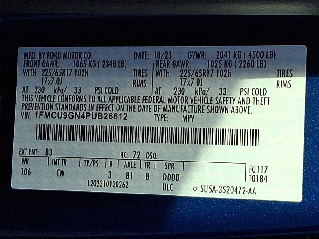 Certified 2023 Ford Escape Active image 28