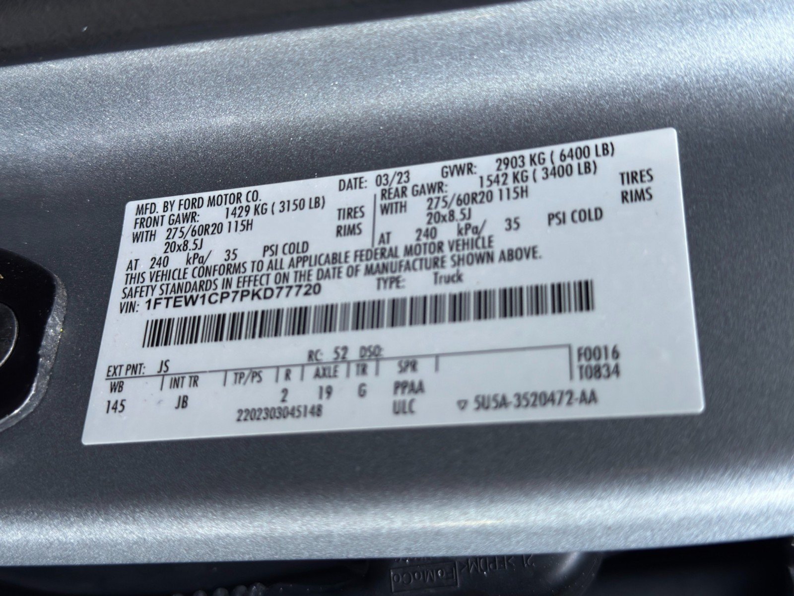 Used 2023 Ford F150 Lariat RWD image 39