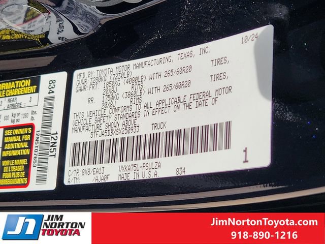 Used 2025 Toyota Tundra Limited w/ Power Package image 34